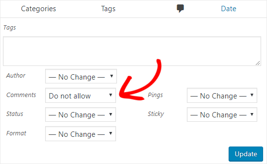 Disable Comments on Pages and Posts in Bulk